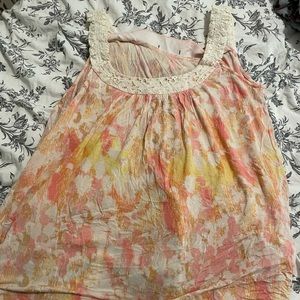 Daisy Fuentes floral blouse size XL